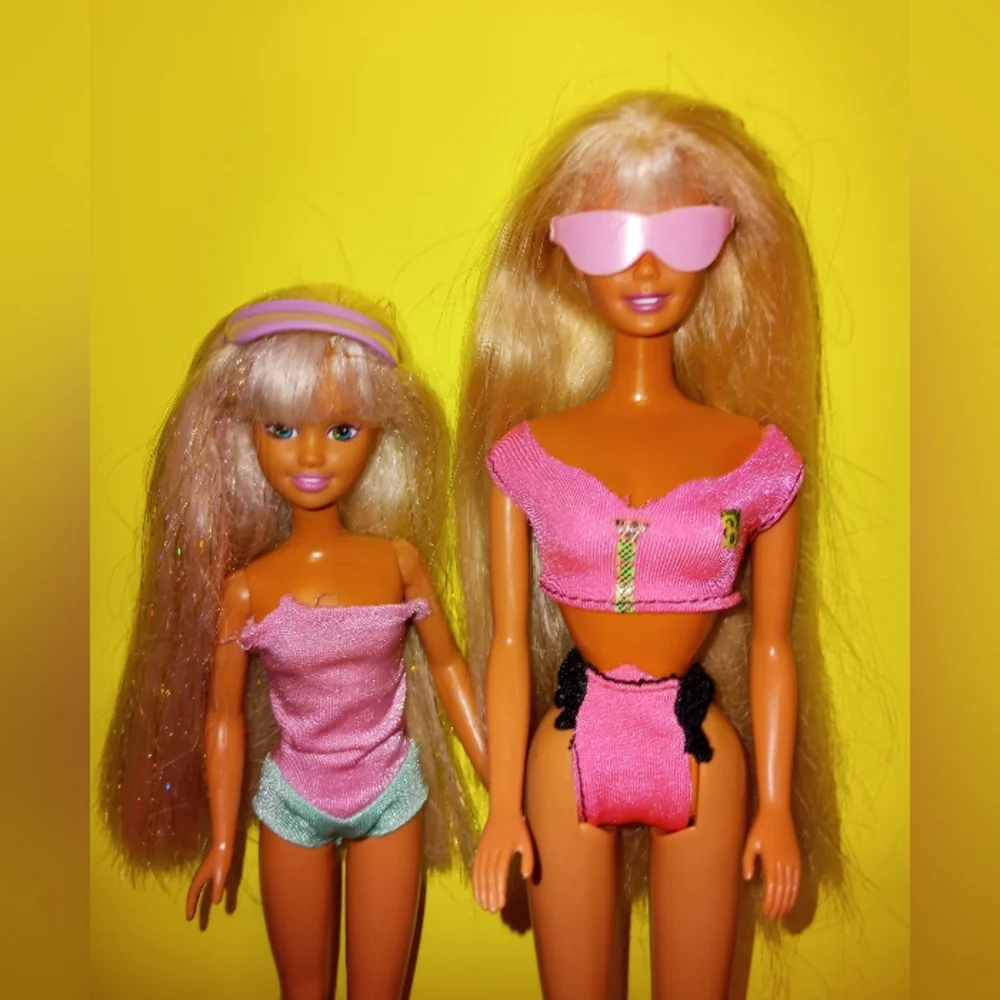 Barbie & skipper doll Pearl beach splash N Color